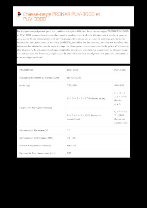 स्विवेल-फ्लैप के साथ स्नोप्लो Pronar PUV 3300