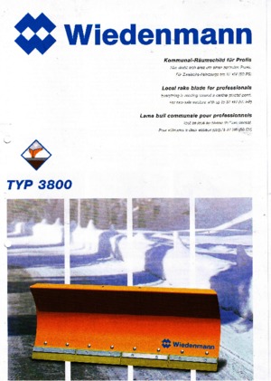 स्नोप्लो लाइट-ड्यूटी Wiedenmann 3800