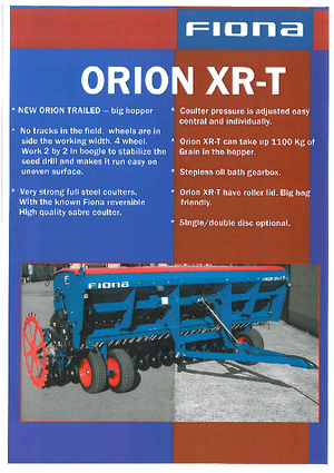 सोइंग मशीन Fiona Orion 4,0 XR