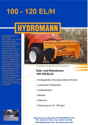 अटैचेबल स्प्रेडर Hydromann 100 EL