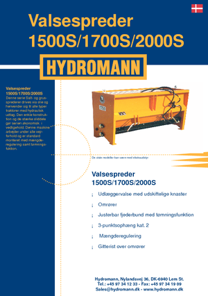 अटैचेबल स्प्रेडर Hydromann 2000 S
