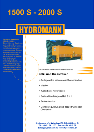 अटैचेबल स्प्रेडर Hydromann 2000 S