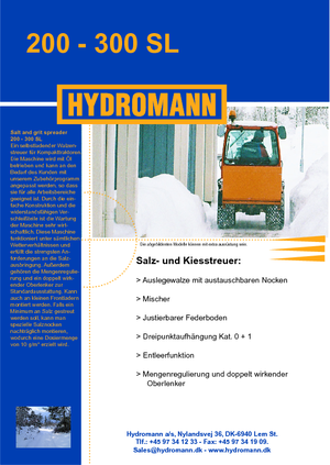 अटैचेबल स्प्रेडर Hydromann 300 SL