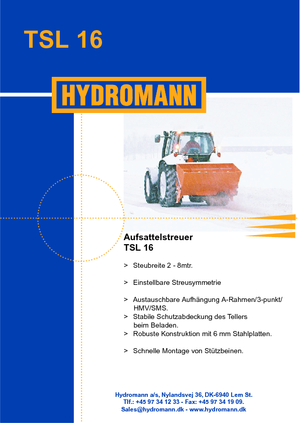 अटैचेबल स्प्रेडर Hydromann TSL 16