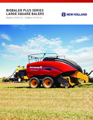 स्क्वायर बेलर New Holland BigBaler 340 PLUS CropCutter® Rotor Cutter