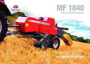 स्क्वायर बेलर Massey Ferguson SB 1840