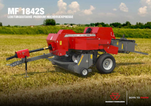 स्क्वायर बेलर Massey Ferguson SB 1842S