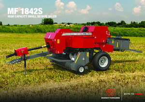 स्क्वायर बेलर Massey Ferguson SB 1842S