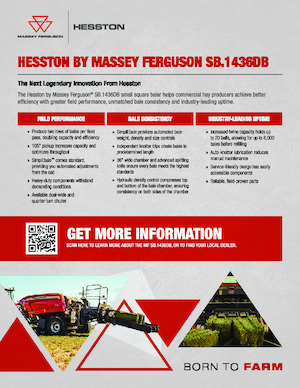 स्क्वायर बेलर Massey Ferguson MF SB.1436DB