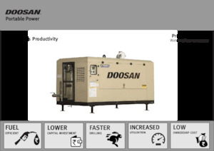 स्टेशनरी एयर कंप्रेसर - डीजल, इलेक्ट्रिक, गैसोलीन Doosan MHP675