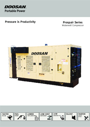 स्टेशनरी एयर कंप्रेसर - डीजल, इलेक्ट्रिक, गैसोलीन Doosan PA1150C