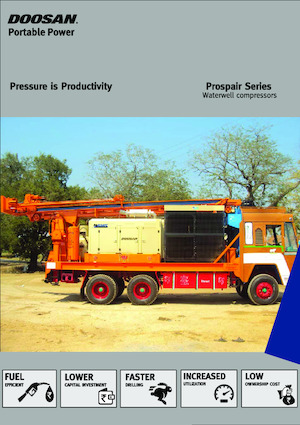 स्टेशनरी एयर कंप्रेसर - डीजल, इलेक्ट्रिक, गैसोलीन Doosan PA585ATC