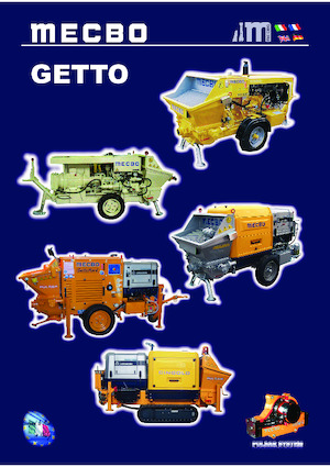 स्टेशनरी कंक्रीट पंप Mecbo Getto P2.800