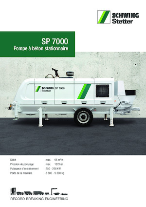 स्टेशनरी कंक्रीट पंप SCHWING-Stetter SP 7000 E