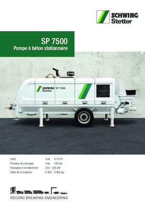 स्टेशनरी कंक्रीट पंप SCHWING-Stetter SP 7500 E