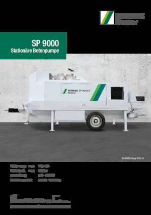स्टेशनरी कंक्रीट पंप SCHWING-Stetter SP 9000 D