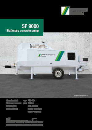 स्टेशनरी कंक्रीट पंप SCHWING-Stetter SP 9000 D