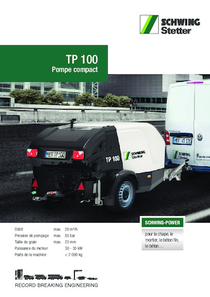 स्टेशनरी कंक्रीट पंप SCHWING-Stetter TP 100 E