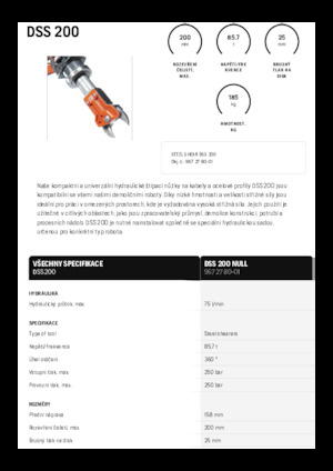 स्टील स्क्रैप कटर Husqvarna DSS 200
