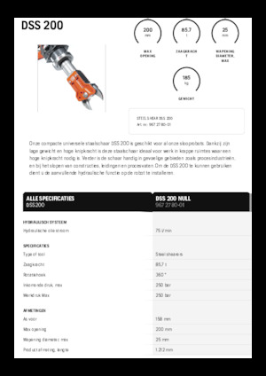 स्टील स्क्रैप कटर Husqvarna DSS 200