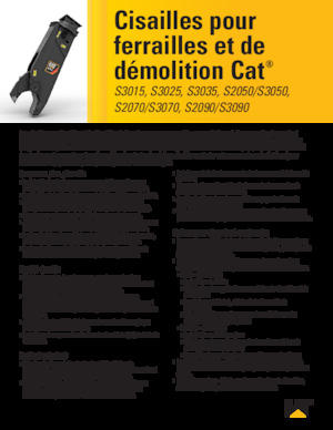 स्टील स्क्रैप कटर Caterpillar S3050