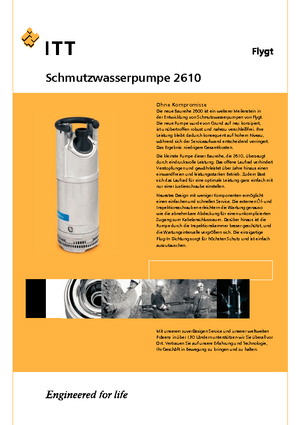 सीवेज पंप Flygt-Pumpen 2610 LR 237