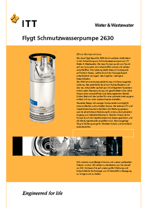 सीवेज पंप Flygt-Pumpen 2630 LR 251