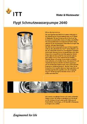 सीवेज पंप Flygt-Pumpen 2640 LR 226