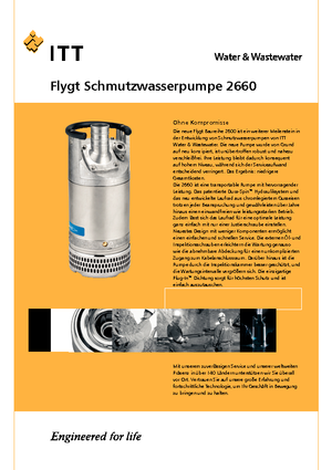 सीवेज पंप Flygt-Pumpen 2660 LR 251