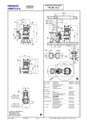 सीवेज पंप Faggiolati G 210 R3C1-M30AA2