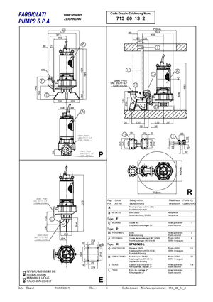 सीवेज पंप Faggiolati G 213 R1M2-M40AAS