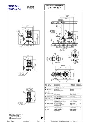 सीवेज पंप Faggiolati G 410 R1M1-P78AA2