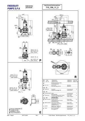 सीवेज पंप Faggiolati G 411 R6V1-P90AA2