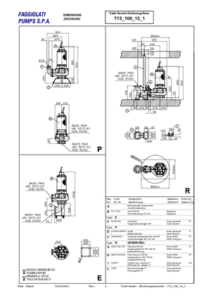 सीवेज पंप Faggiolati G 413 R6V2-P80AA2