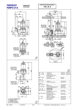 सीवेज पंप Faggiolati G 618 R3V2-S100AA2