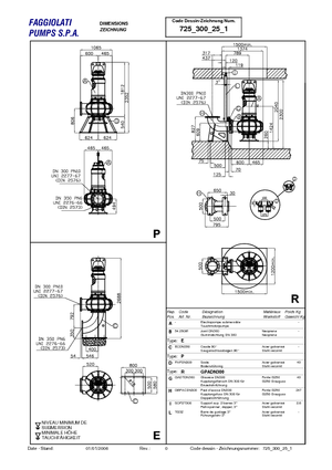 सीवेज पंप Faggiolati G 625 R4C2-W140AA2