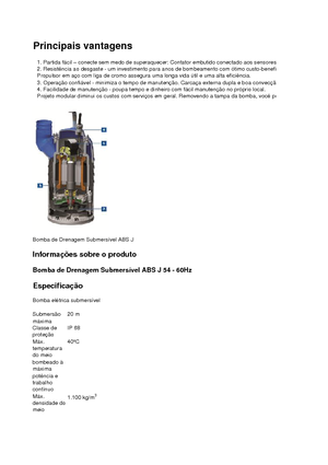 सीवेज पंप ABS-Pumpen J 54 LD direkt