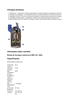 सीवेज पंप ABS-Pumpen Jumbo 84 HD direkt