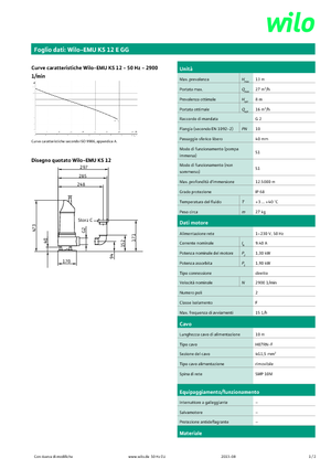 सीवेज पंप WILO-EMU Pumpen EMU KS 12E GG 