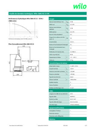 सीवेज पंप WILO-EMU Pumpen EMU KS 15DS 