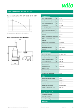सीवेज पंप WILO-EMU Pumpen KS 15E GG