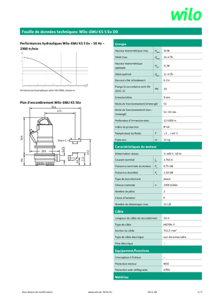 सीवेज पंप WILO-EMU Pumpen EMU KS 5Ex DO 