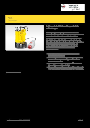 सीवेज पंप Wacker Neuson PS3 5503