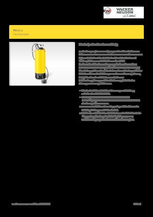 सीवेज पंप Wacker Neuson PS2 500