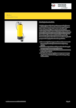 सीवेज पंप Wacker Neuson PST2 400
