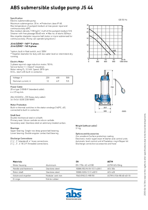वेस्टवाटर पंप ABS-Pumpen JS 44 D