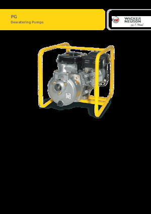 वेस्टवाटर पंप Wacker Neuson PG3