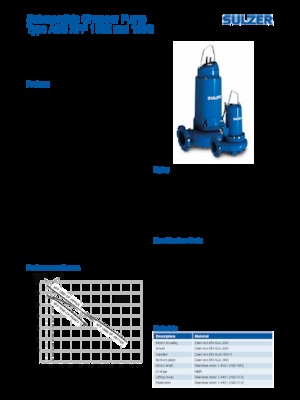 वेस्टवाटर पंप Sulzer XFP 100 E CP 1