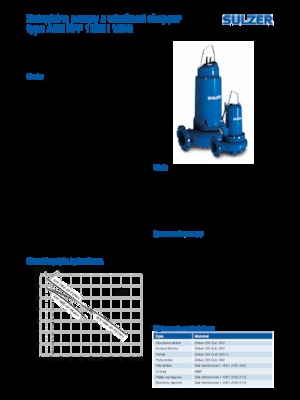 वेस्टवाटर पंप Sulzer XFP 100 E CP 3