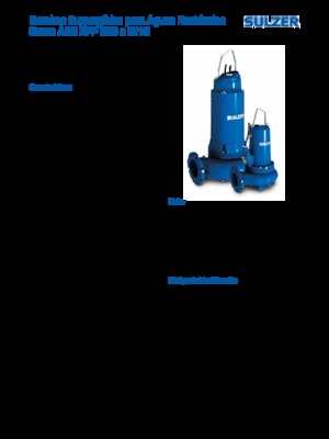 वेस्टवाटर पंप Sulzer XFP 100 E VX 3